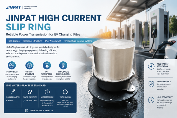 From Waterproofing to Temperature Control: JINPAT High-Current Slip Rings Empower Smart Charging Equipment